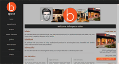 Desktop Screenshot of bspacesalon.com